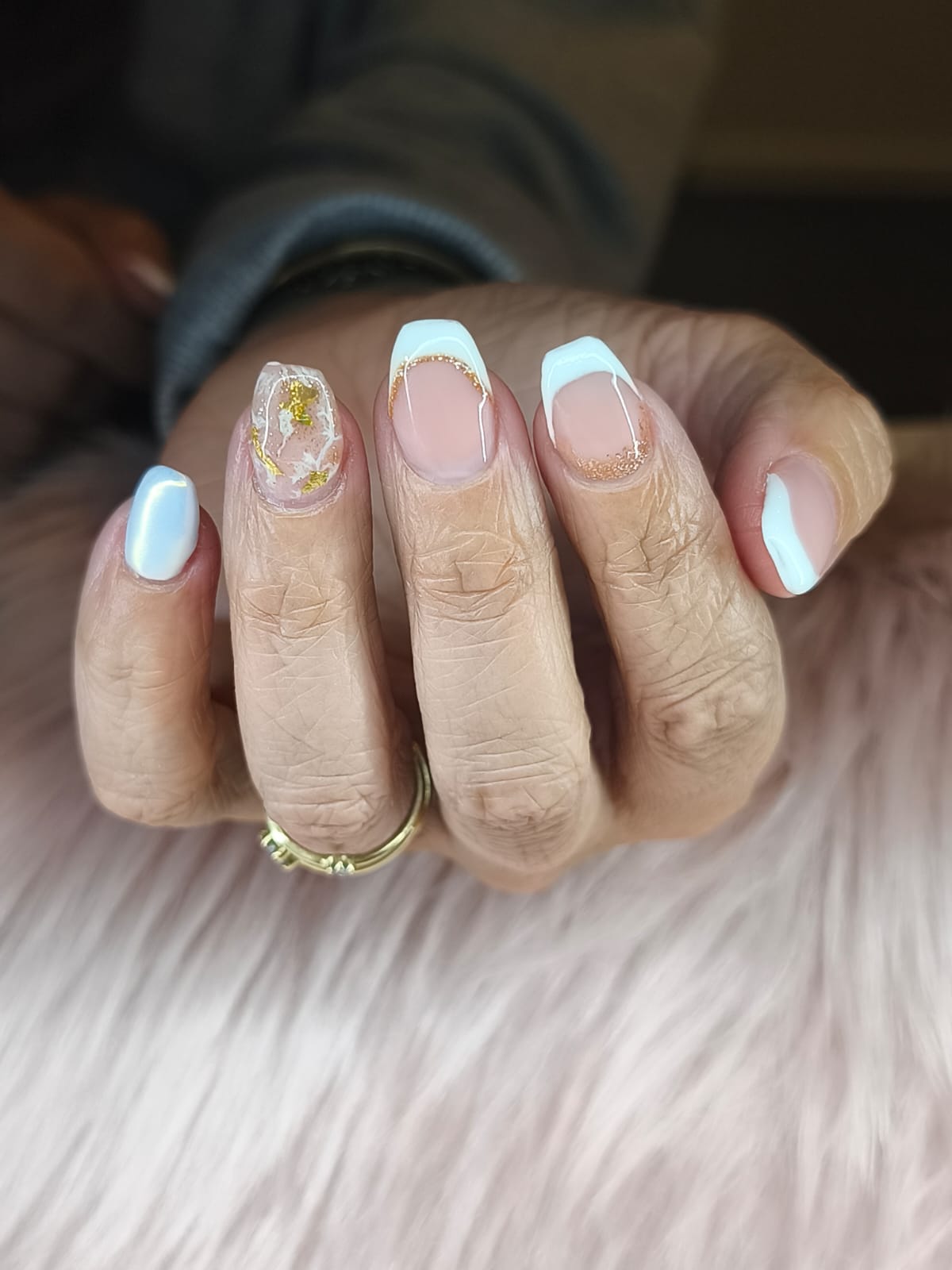 BIAB nagels met chrome finish – Sliedrecht